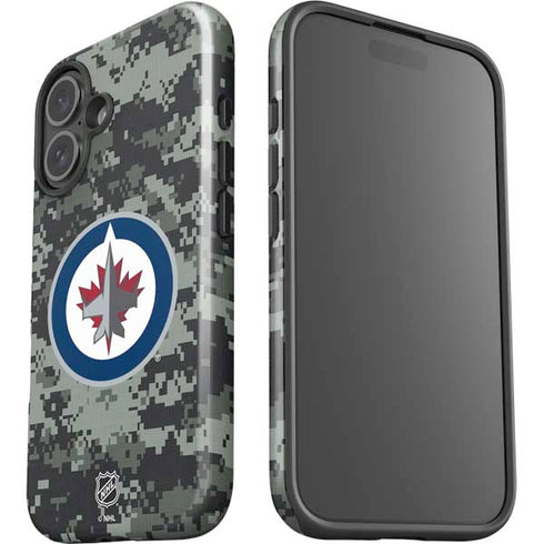 NHL Winnipeg Jets Camo iPhone 16 Plus Impact Case
